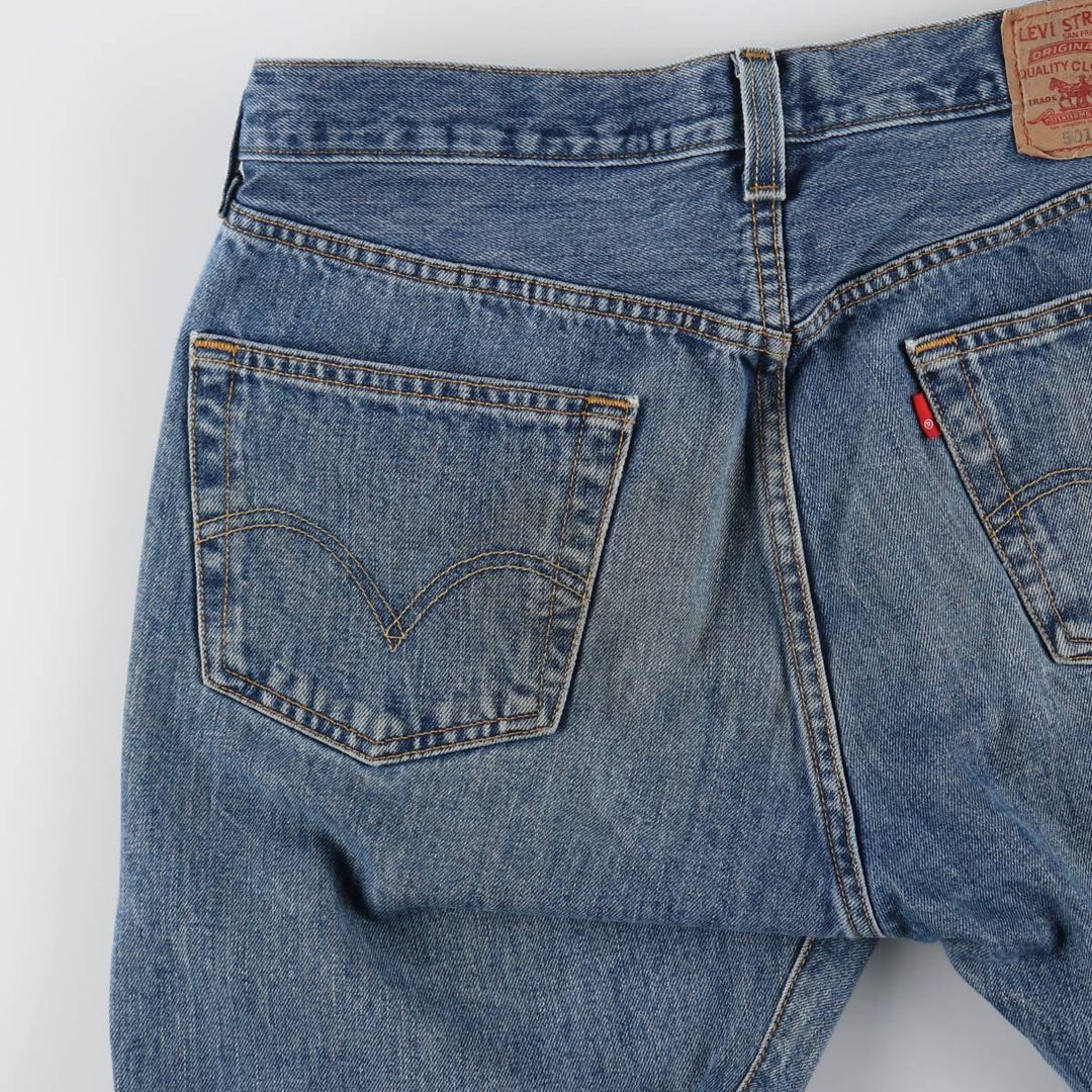 Levi's 501 straight denim pants for men, size W33 cotton blue type Vintage Second Hand