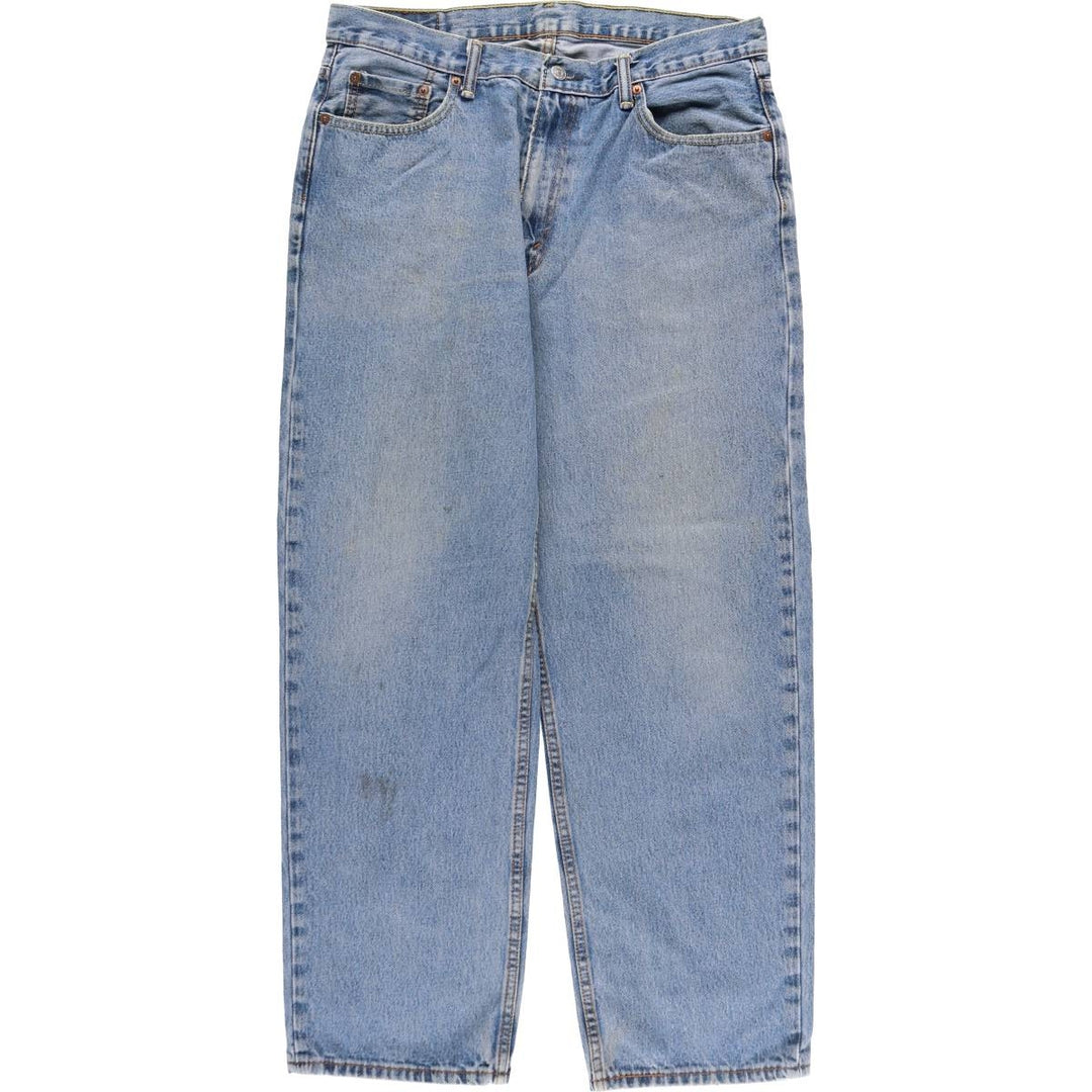 Levi's 550 tapered denim pants for men, size w35 cotton blue type Vintage Second Hand