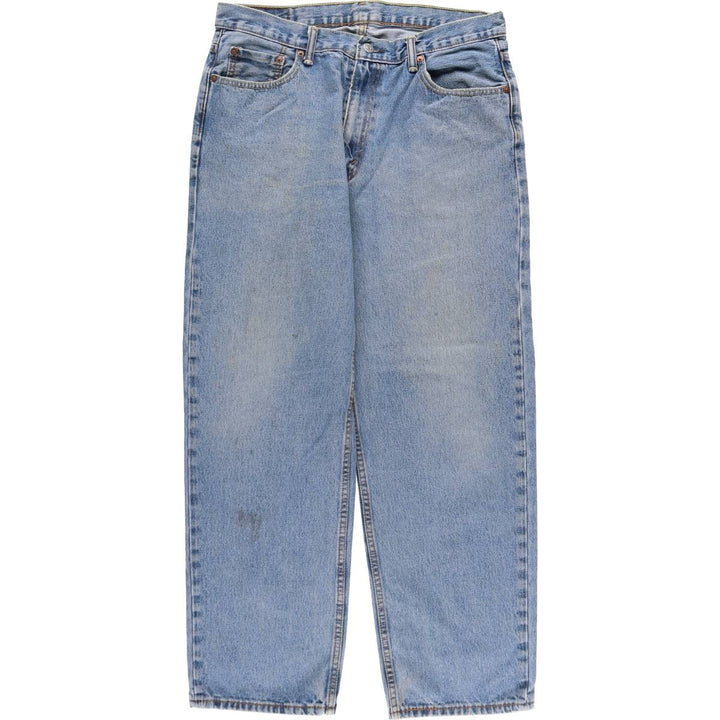 Levi's 550 tapered denim pants for men, size w35 cotton blue type Vintage Second Hand