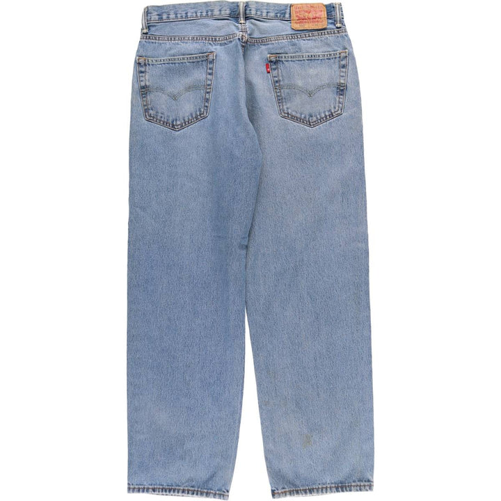 Levi's 550 tapered denim pants for men, size w35 cotton blue type Vintage Second Hand