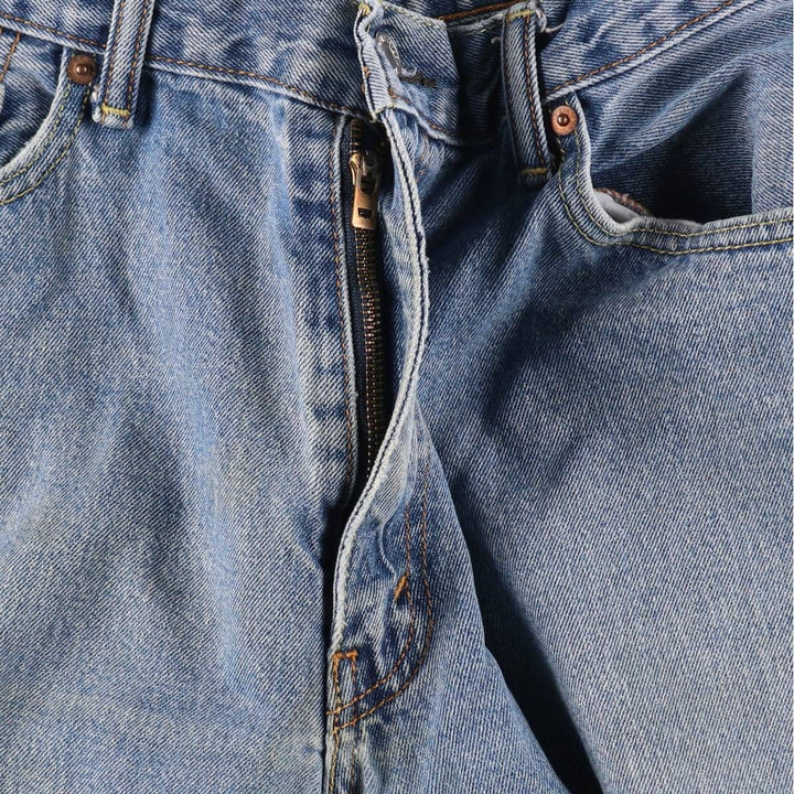 Levi's 550 tapered denim pants for men, size w35 cotton blue type Vintage Second Hand