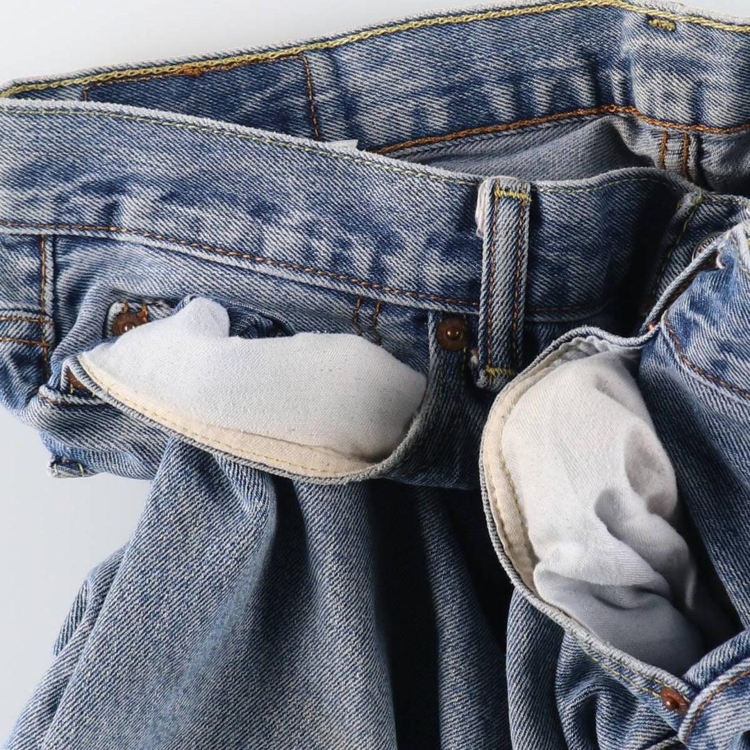 Levi's 550 tapered denim pants for men, size w35 cotton blue type Vintage Second Hand