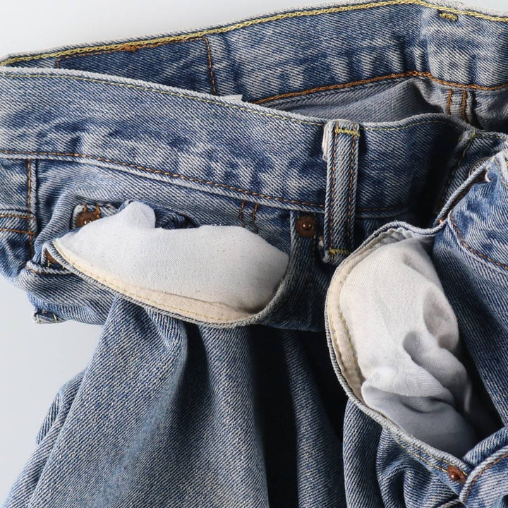 Levi's 550 tapered denim pants for men, size w35 cotton blue type Vintage Second Hand