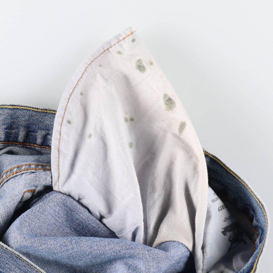 Levi's 550 tapered denim pants for men, size w35 cotton blue type Vintage Second Hand