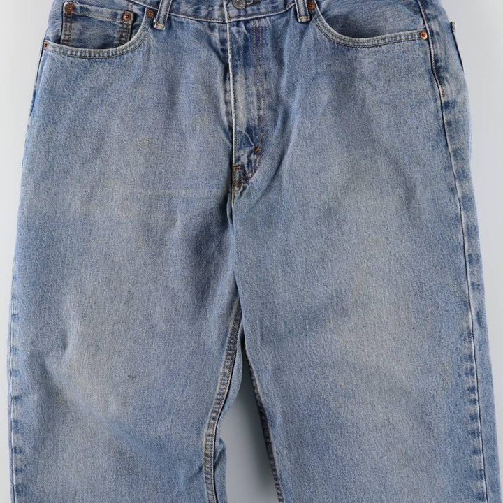 Levi's 550 tapered denim pants for men, size w35 cotton blue type Vintage Second Hand