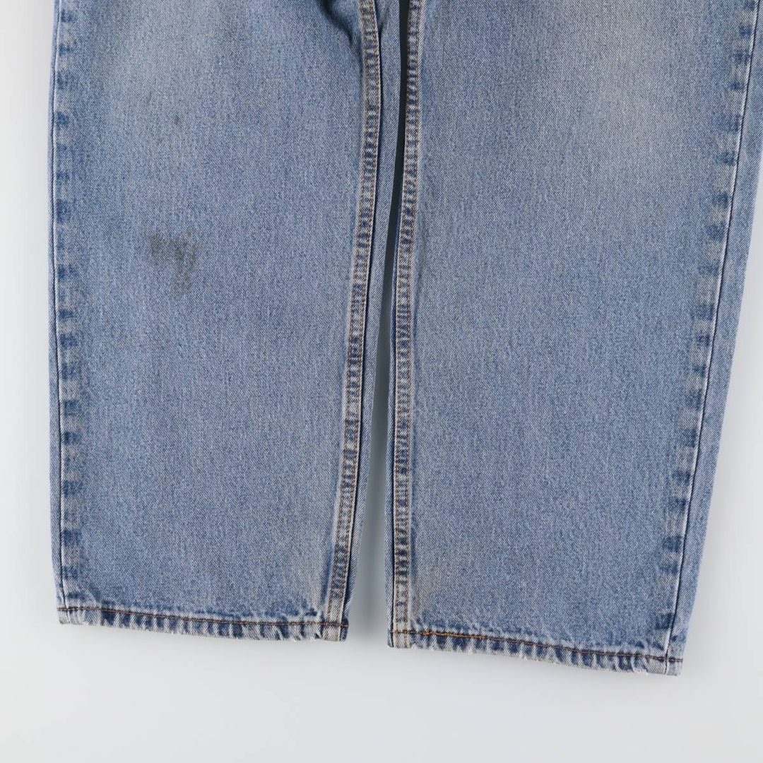 Levi's 550 tapered denim pants for men, size w35 cotton blue type Vintage Second Hand