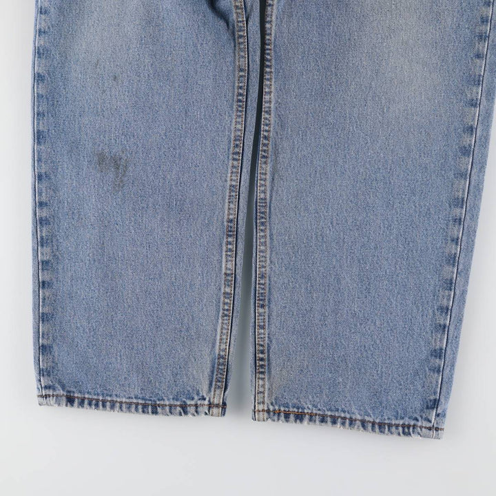 Levi's 550 tapered denim pants for men, size w35 cotton blue type Vintage Second Hand