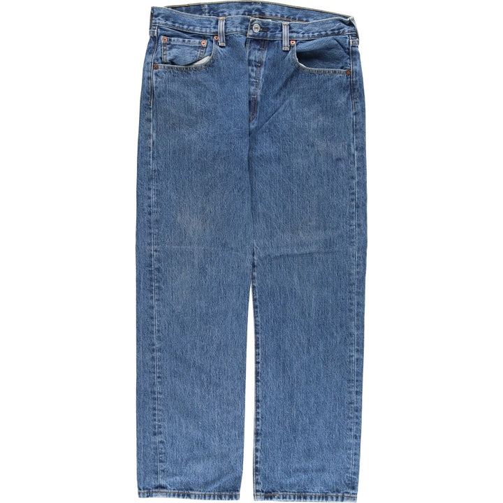 Levi's 501 straight denim pants for men, size W34 cotton blue type Vintage Second Hand