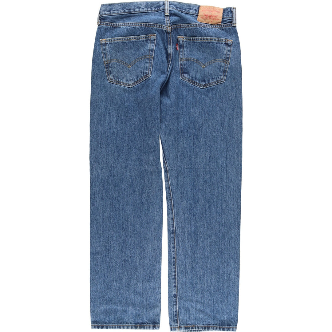 Levi's 501 straight denim pants for men, size W34 cotton blue type Vintage Second Hand