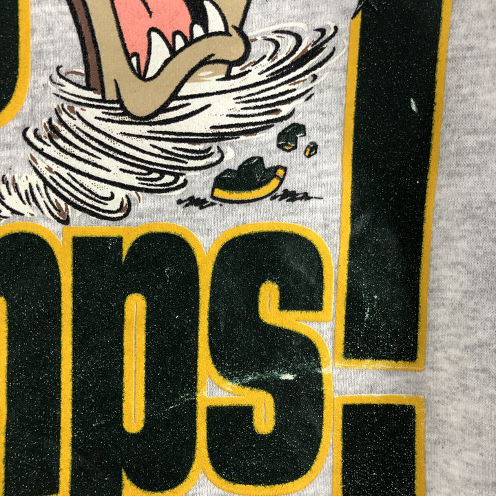 Vintage 90'S Tartex NFL Tasmanian Devil character sweatshirt, Made in USA, Men's XL cotton gray type Vintage Second Hand