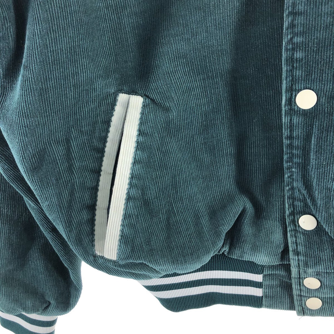 80s~90'S Rennoc Collared Corduroy Varsity Jacket Award Jacket Made in USA Men's L size /eaa520318