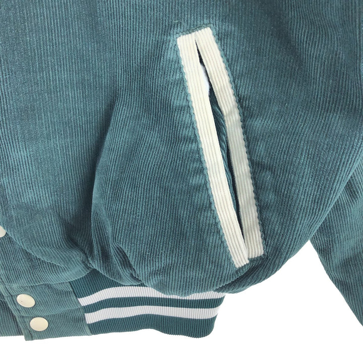 80s~90'S Rennoc Collared Corduroy Varsity Jacket Award Jacket Made in USA Men's L size /eaa520318