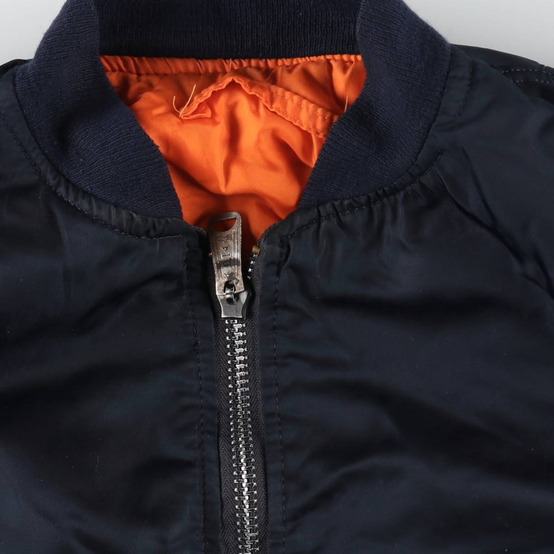 90'S Civilian Alpha MA-1 Type Military Flight Jacket Made in USA Men's XL Vintage /eaa520340