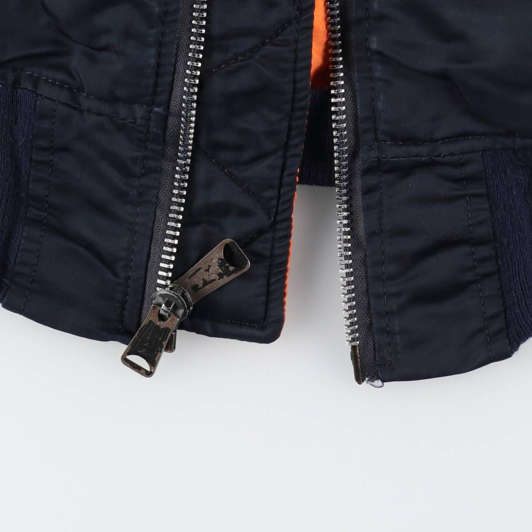 90'S Civilian Alpha MA-1 Type Military Flight Jacket Made in USA Men's XL Vintage /eaa520340