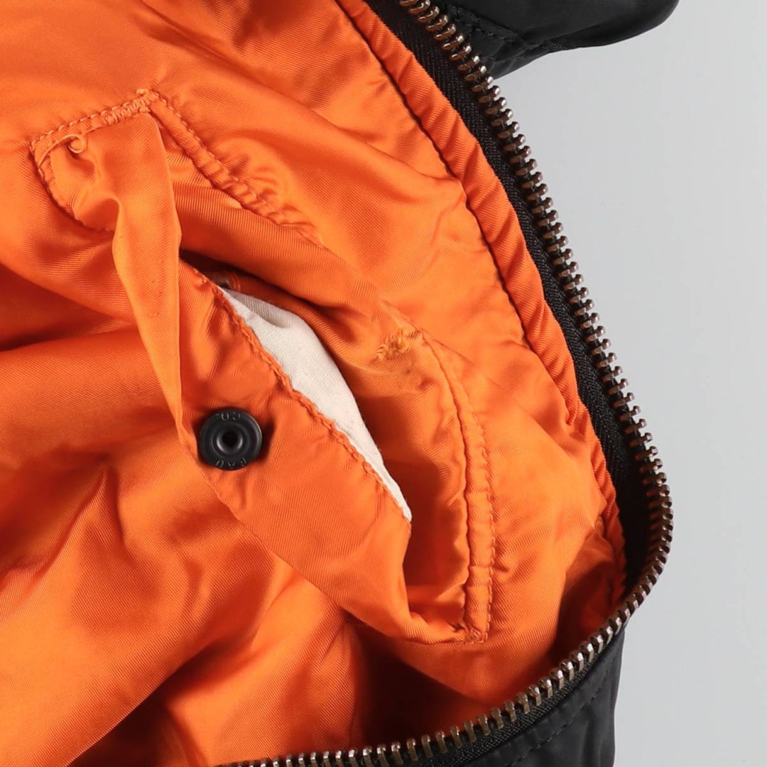 Civilian product Alpha ALPHA MA-1 type military flight jacket made in USA equivalent to men's M /eaa520341