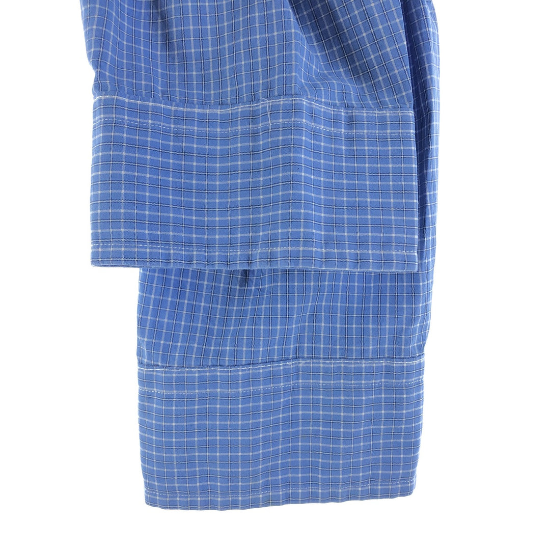 Ralph Lauren Classic Fit Long Sleeve Button Down Check Shirt, Men's Size L cotton Blue type light blue Vintage Second Hand