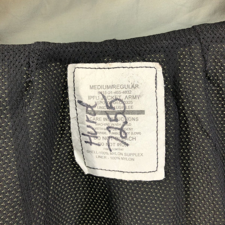 2000'S IPFU Training Jacket, Nylon Jacket, Made in USA, Medium Nylon Khaki type Vintage Second Hand