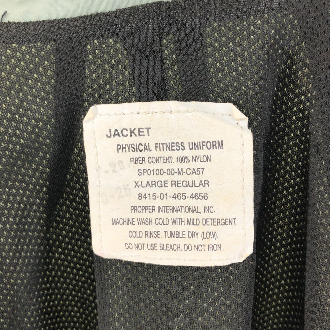 00'S USARMY PFU Training Jacket Nylon Jacket Made in USA X-LARGE REGULAR Men's XL equivalent /eaa520412