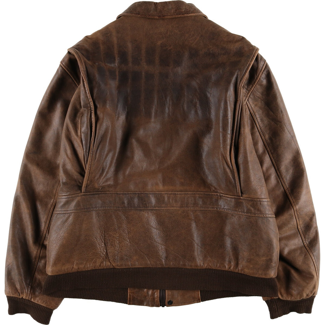 90s~00'S Cabelas Leather Flight Jacket Made in Canada Men's XL /eaa520461
