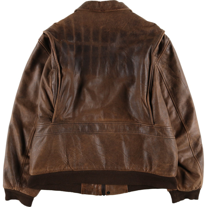 90s~00'S Cabelas Leather Flight Jacket Made in Canada Men's XL /eaa520461