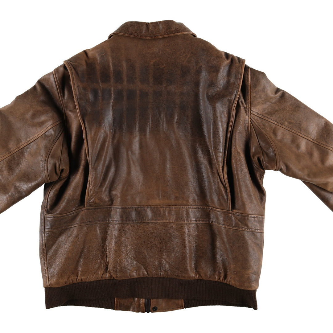 90s~00'S Cabelas Leather Flight Jacket Made in Canada Men's XL /eaa520461