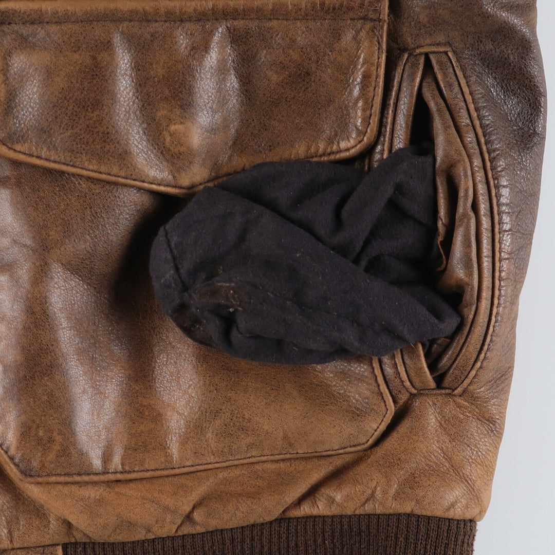 90s~00'S Cabelas Leather Flight Jacket Made in Canada Men's XL /eaa520461