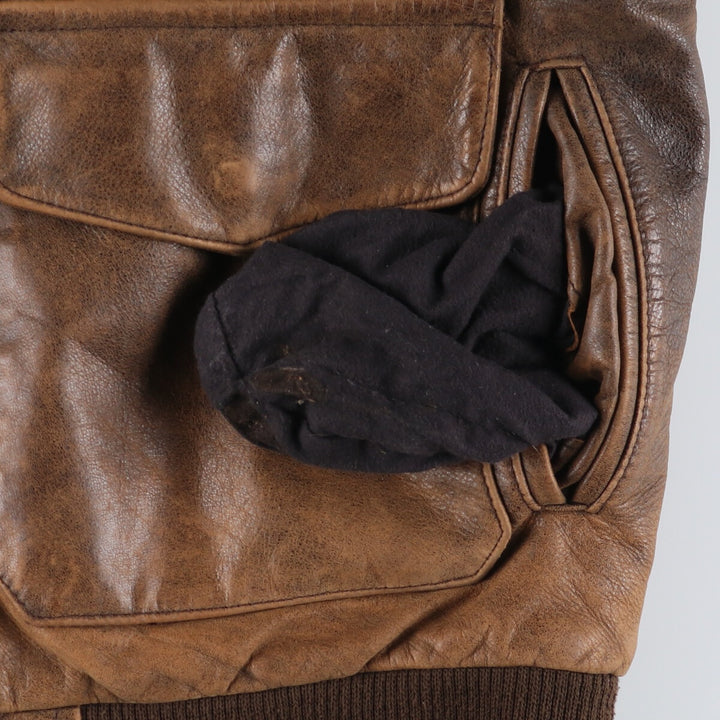 90s~00'S Cabelas Leather Flight Jacket Made in Canada Men's XL /eaa520461