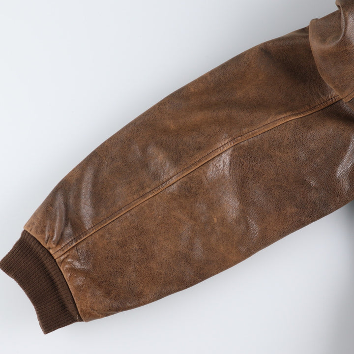 90s~00'S Cabelas Leather Flight Jacket Made in Canada Men's XL /eaa520461