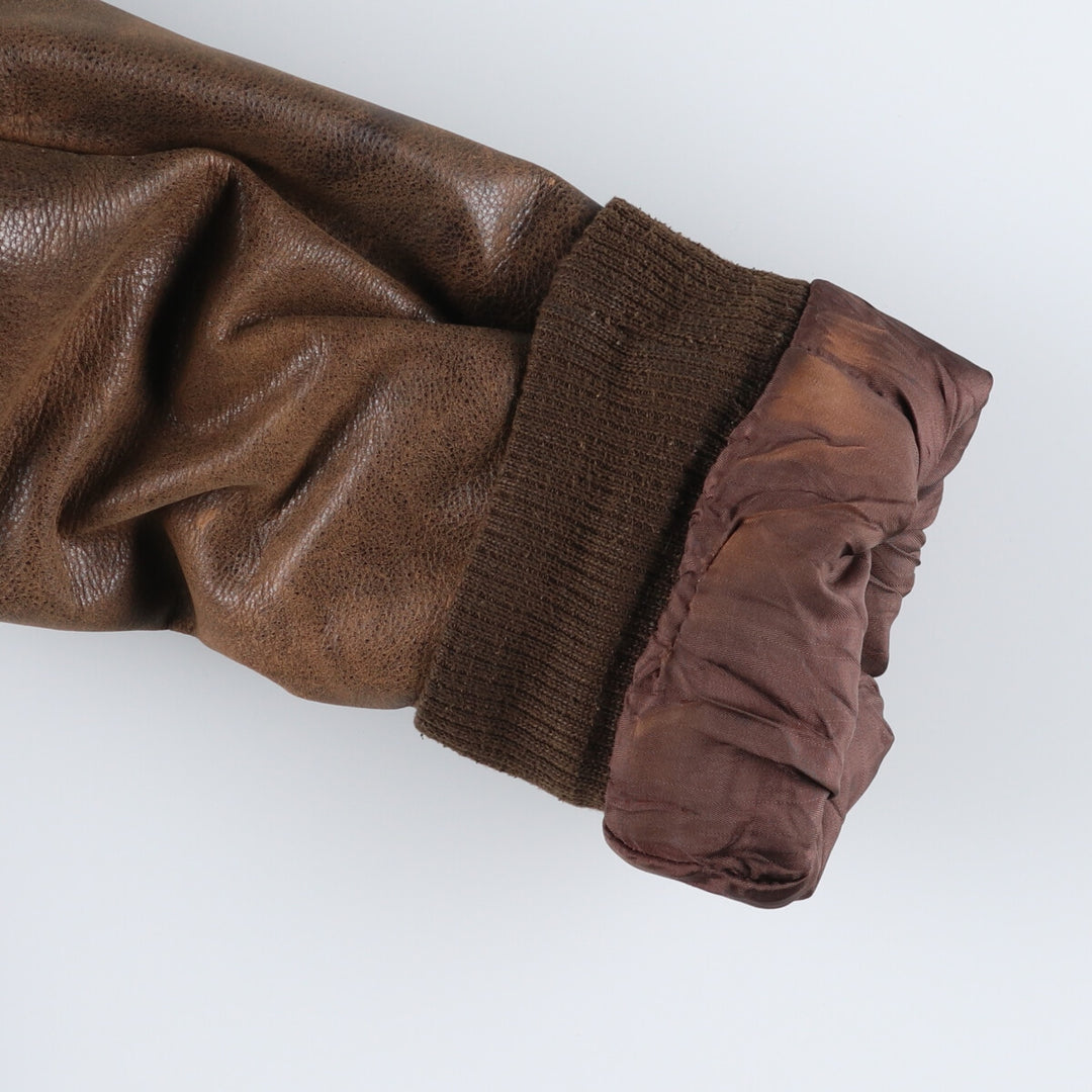 90s~00'S Cabelas Leather Flight Jacket Made in Canada Men's XL /eaa520461