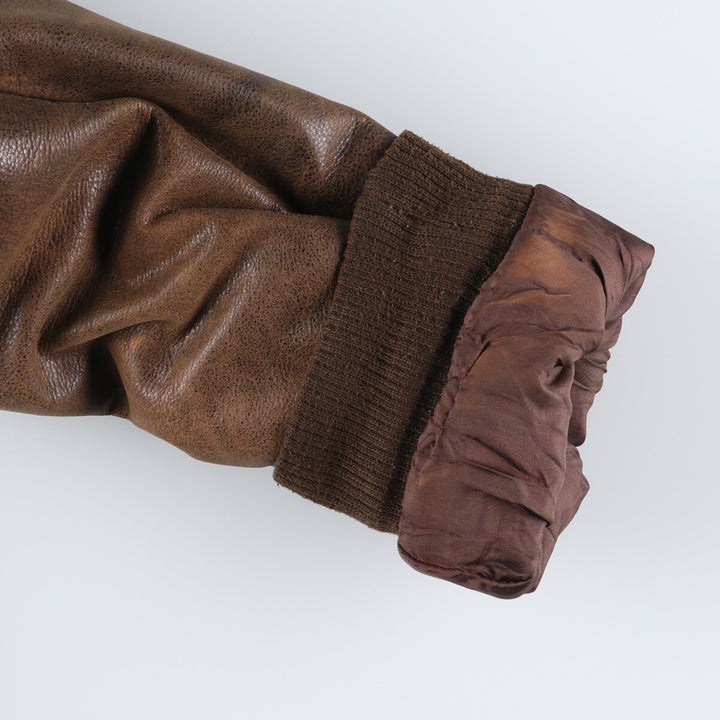 90s~00'S Cabelas Leather Flight Jacket Made in Canada Men's XL /eaa520461