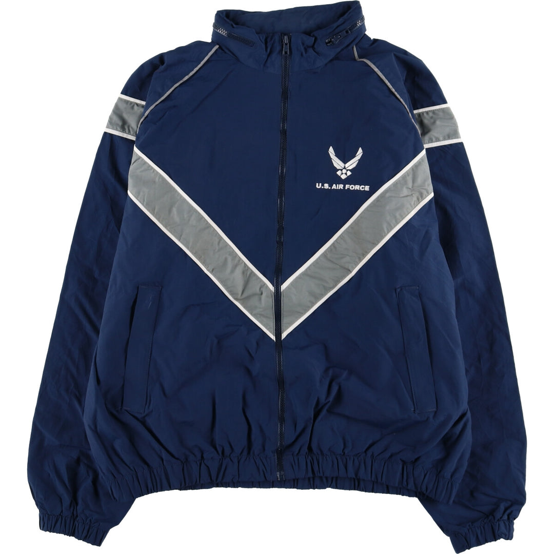 00'S US Military Genuine USAIR FORCE PTU Training Jacket Nylon Jacket Made in USA LARGE/REGULAR Men's L equivalent /eaa520468