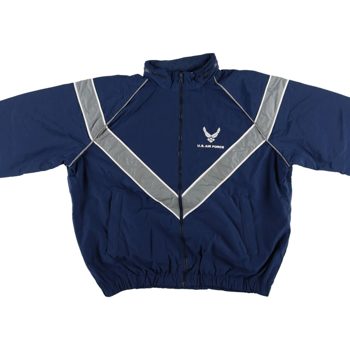 00'S US Military Genuine USAIR FORCE PTU Training Jacket Nylon Jacket Made in USA LARGE/REGULAR Men's L equivalent /eaa520468