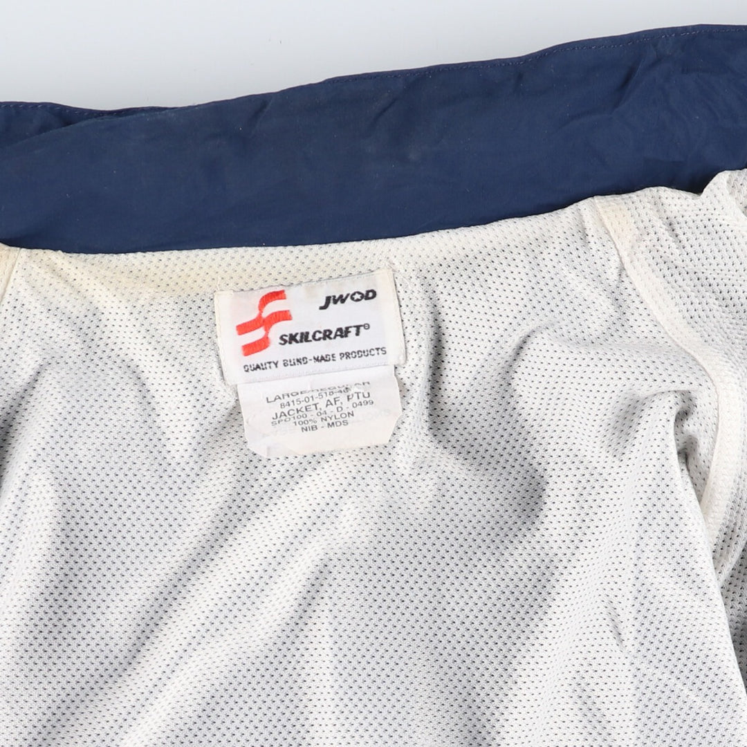 00'S US Military Genuine USAIR FORCE PTU Training Jacket Nylon Jacket Made in USA LARGE/REGULAR Men's L equivalent /eaa520468