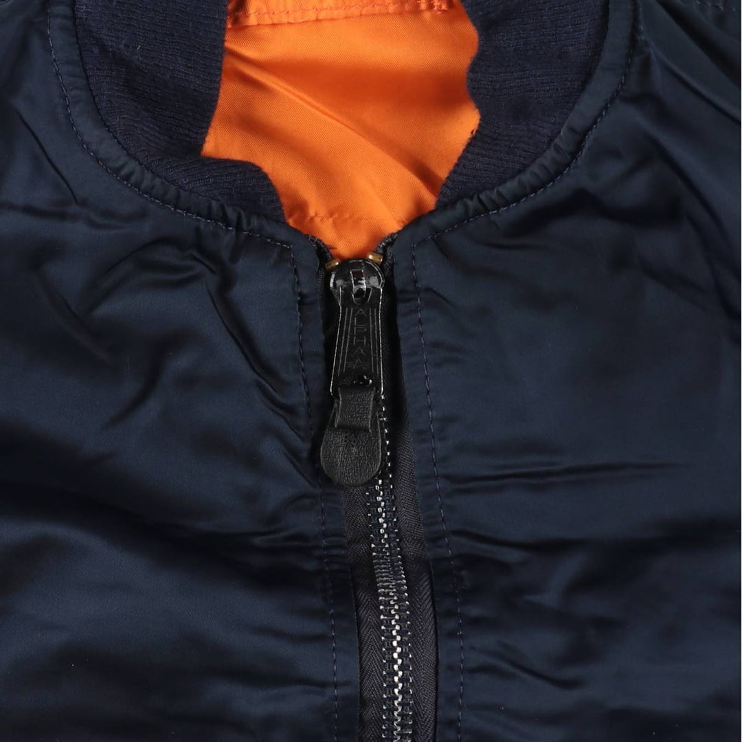 Civilian product Alpha ALPHA MA-1 type military flight jacket made in USA equivalent to men's M /eaa520474