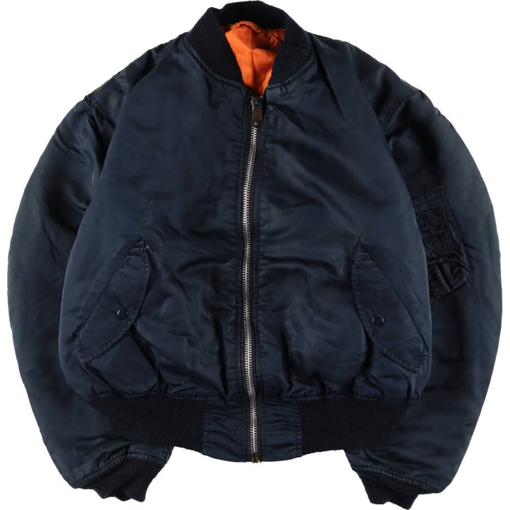 Civilian product Alpha ALPHA MA-1 type military flight jacket made in USA equivalent to men's XL /eaa520475