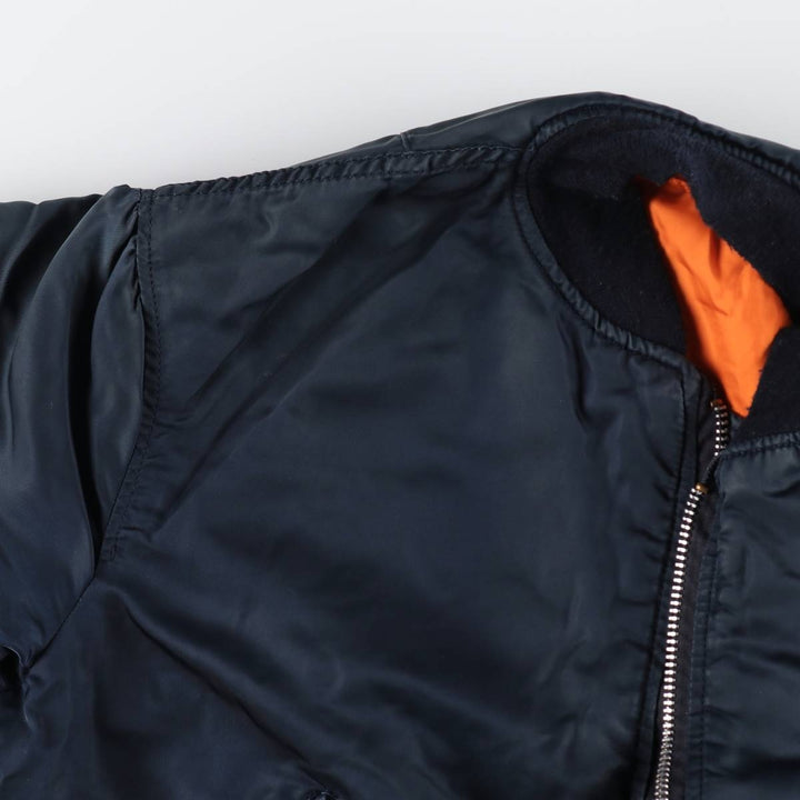 Civilian product Alpha ALPHA MA-1 type military flight jacket made in USA equivalent to men's XL /eaa520475