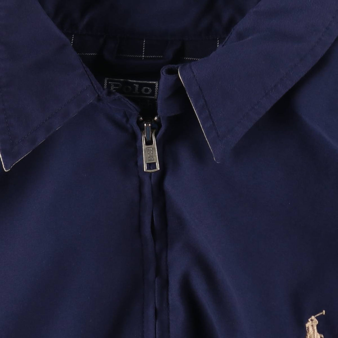Ralph Lauren POLO by Ralph Lauren Swing Top Sports Jacket Men's XL polyester navy blue type Vintage Second Hand