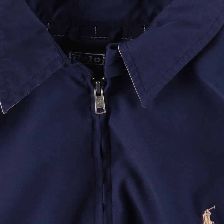 Ralph Lauren POLO by Ralph Lauren Swing Top Sports Jacket Men's XL polyester navy blue type Vintage Second Hand