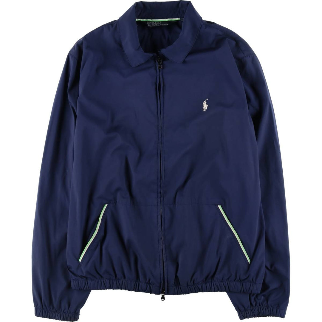 Ralph Lauren POLO by Ralph Lauren Swing Top Sports Jacket Men's M polyester navy blue type Vintage Second Hand