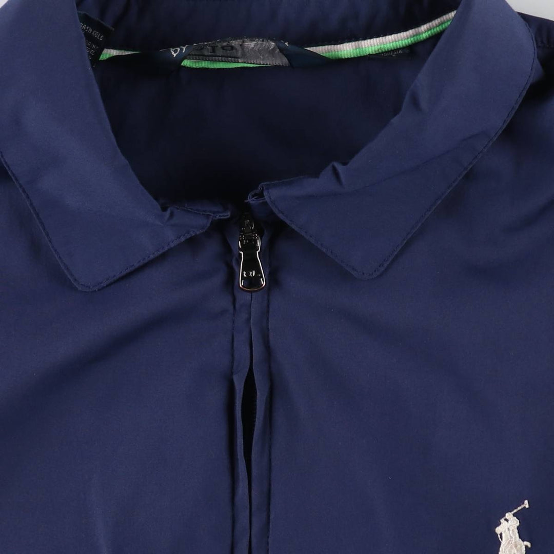 Ralph Lauren POLO by Ralph Lauren Swing Top Sports Jacket Men's M polyester navy blue type Vintage Second Hand