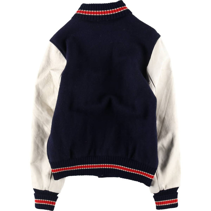 TM ATHLETIC Leather Sleeve Wool Varsity Jacket Award Jacket Varsity Jacket Men's M /eaa520494