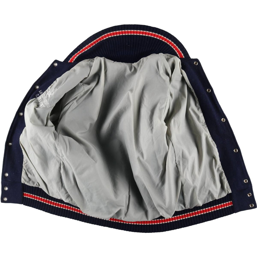 TM ATHLETIC Leather Sleeve Wool Varsity Jacket Award Jacket Varsity Jacket Men's M /eaa520494