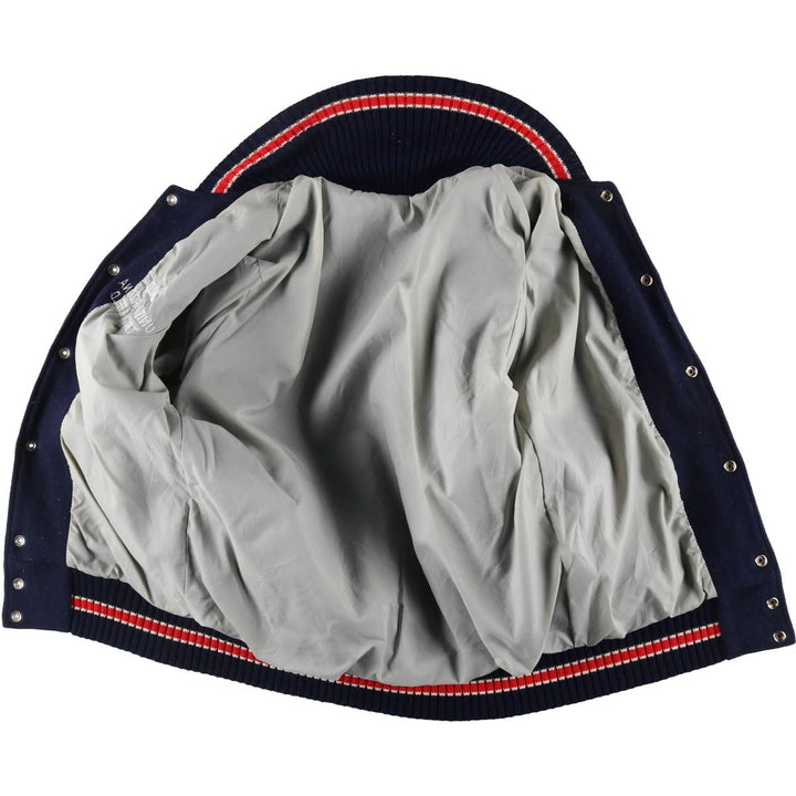 TM ATHLETIC Leather Sleeve Wool Varsity Jacket Award Jacket Varsity Jacket Men's M /eaa520494
