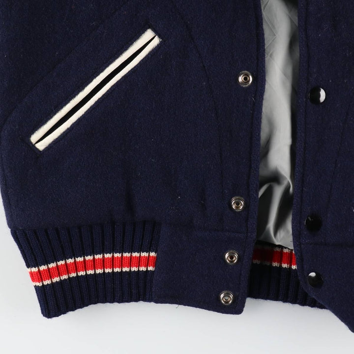 TM ATHLETIC Leather Sleeve Wool Varsity Jacket Award Jacket Varsity Jacket Men's M /eaa520494