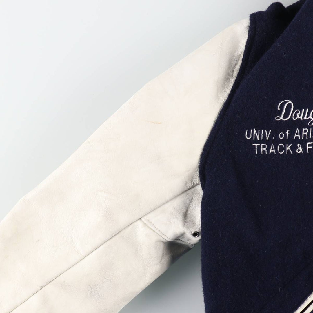 TM ATHLETIC Leather Sleeve Wool Varsity Jacket Award Jacket Varsity Jacket Men's M /eaa520494