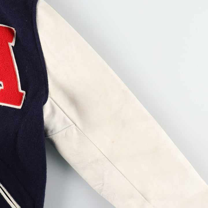 TM ATHLETIC Leather Sleeve Wool Varsity Jacket Award Jacket Varsity Jacket Men's M /eaa520494