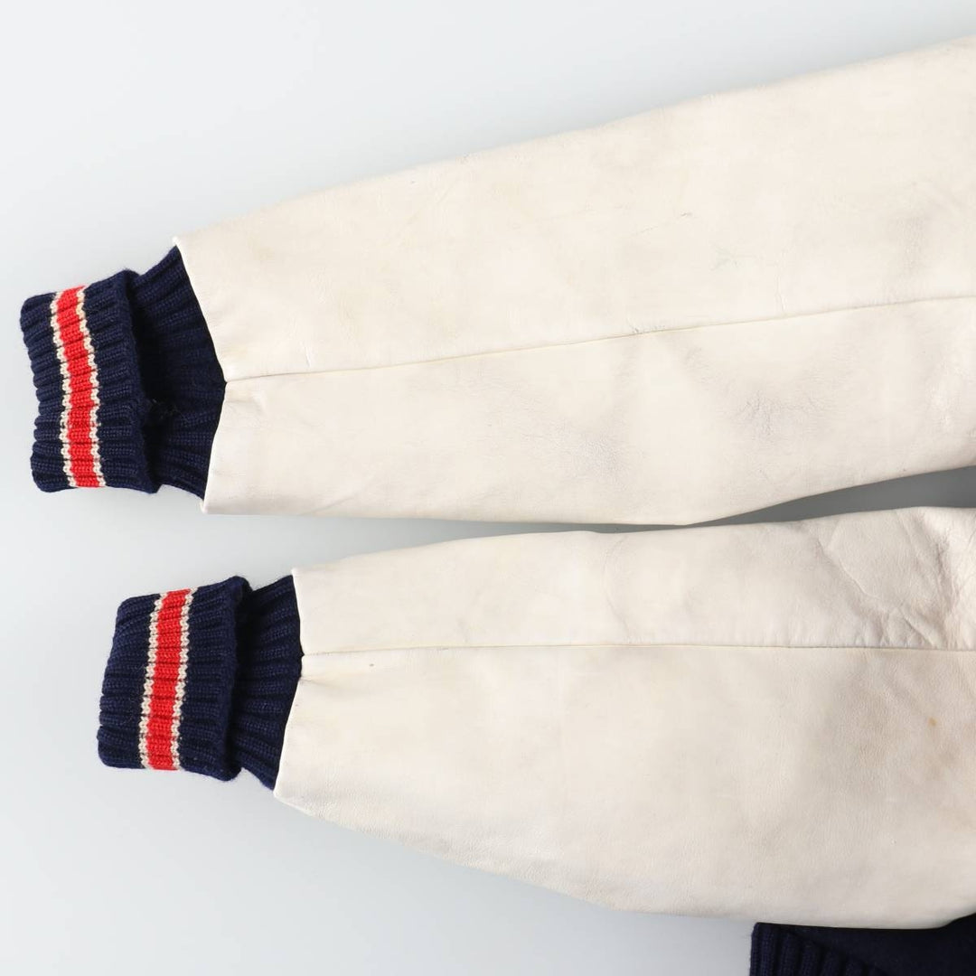 TM ATHLETIC Leather Sleeve Wool Varsity Jacket Award Jacket Varsity Jacket Men's M /eaa520494