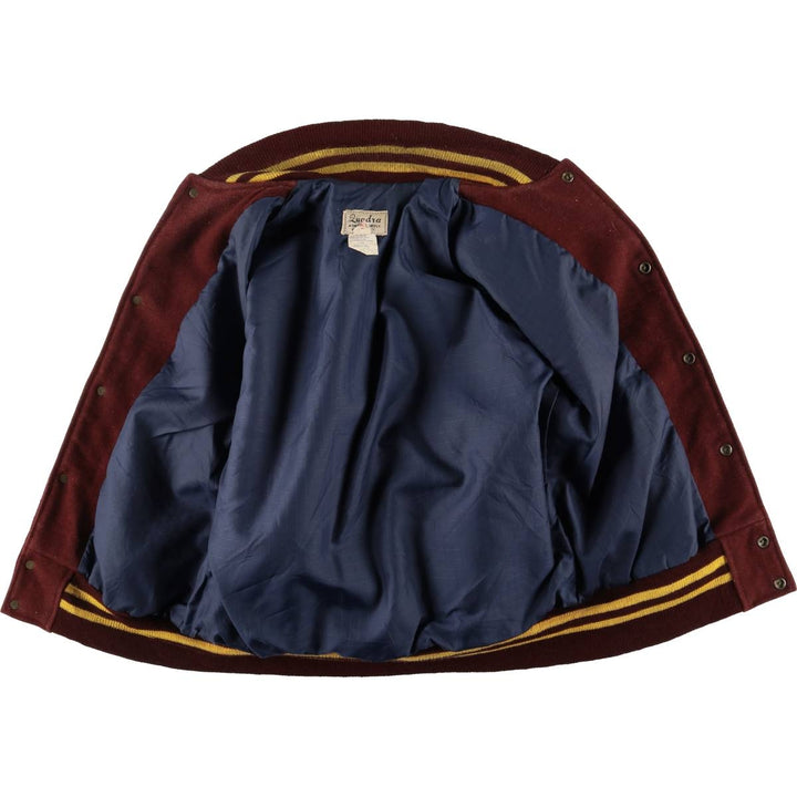 LUADRA Leather Sleeve Wool Button Varsity Jacket Made in Canada Men's M Size /eaa520496