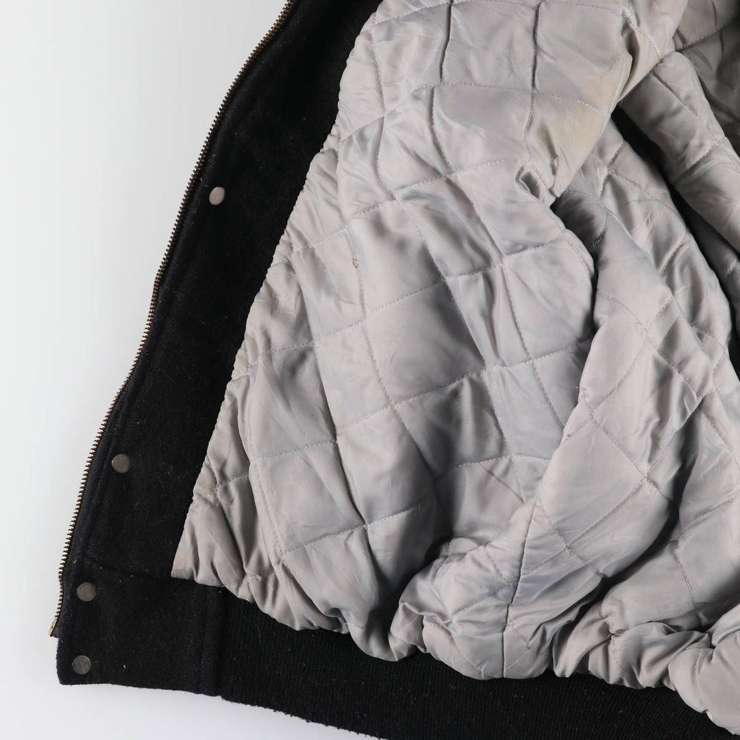 THE WINNER Collared Leather Sleeve Wool Varsity Jacket Award Jacket Varsity Jacket Made in Canada Men's L size /eaa520497