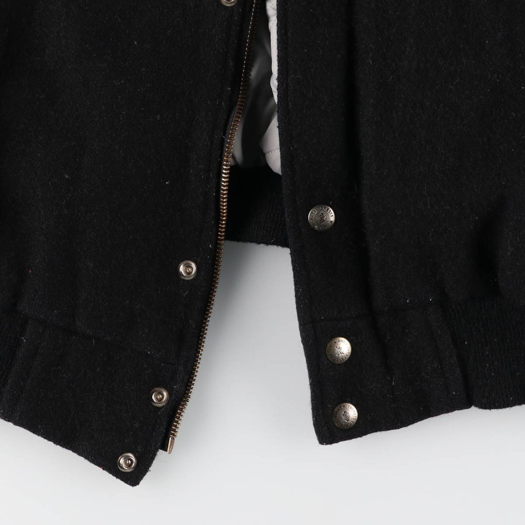 THE WINNER Collared Leather Sleeve Wool Varsity Jacket Award Jacket Varsity Jacket Made in Canada Men's L size /eaa520497